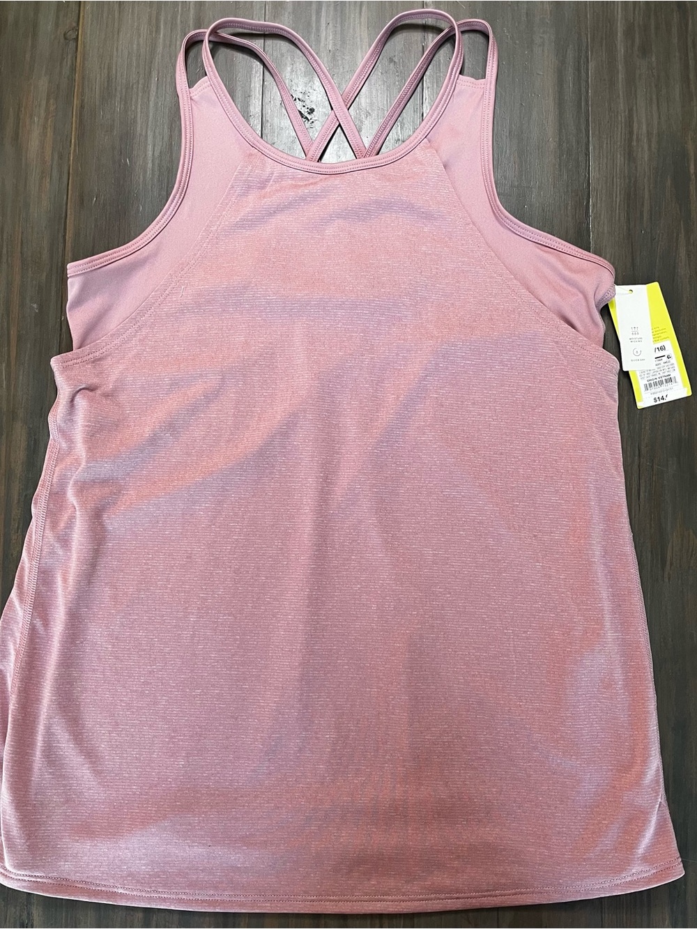 all in motion Light Pink Crisscross Back Active Tank